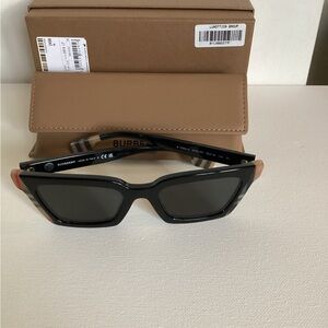 Burberry Black and Tan Sunglasses